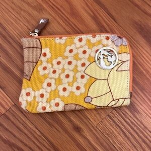 Spartina 449  Floral Yellow and Cream Coin Purse